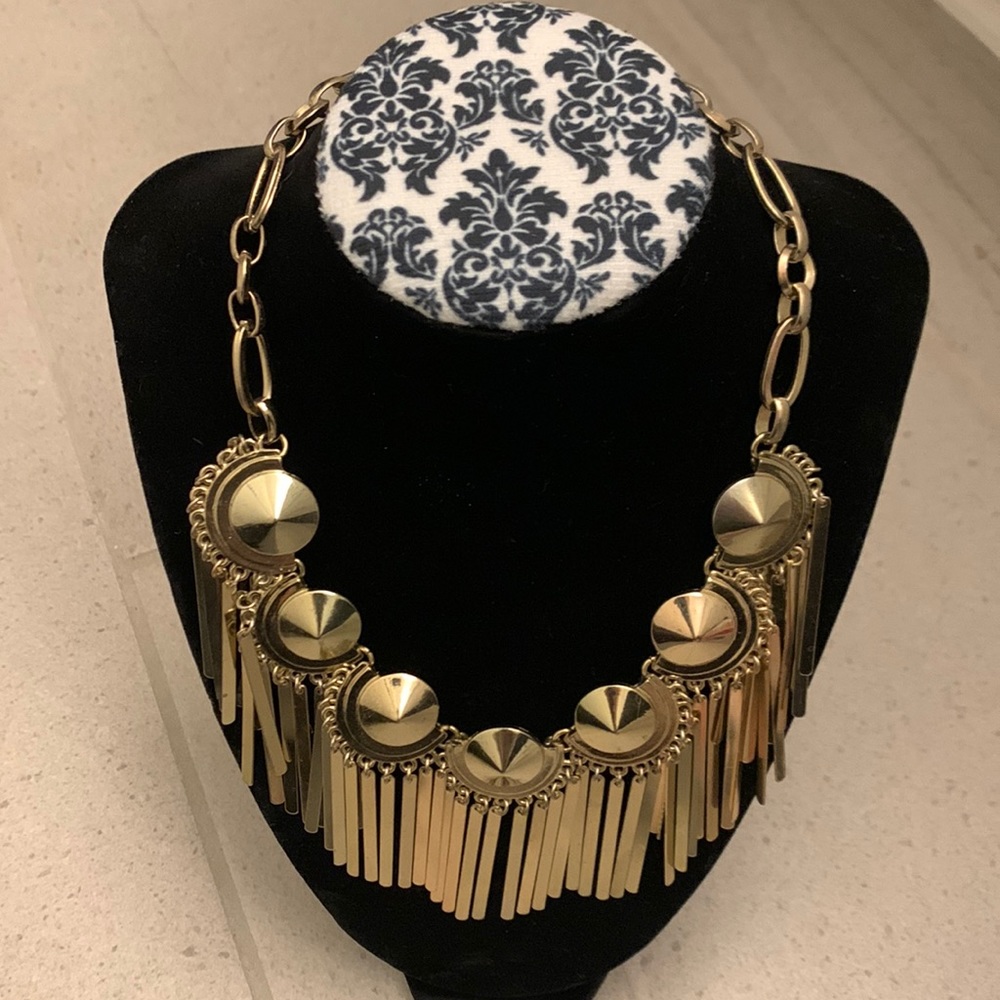 Vegas fringe bib baublebar sold out necklace